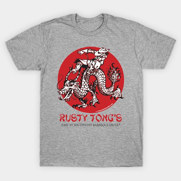 Rusty Tongs Barbeque T-Shirt by Paul F RoSSmaNN